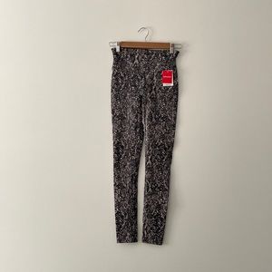 NEW Spanx Faux Leather Snake Shine Compression Leggings Size XS/S